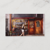 Friseur - Barbershop - Zeit für einen Haarschnitt Visitenkarte (Rückseite)