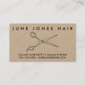 Friseur Barbier Schere Chic TERMININ Visitenkarte (Vorderseite)