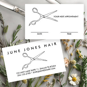 Friseur Barbier Schere Chic TERMININ Visitenkarte