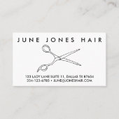 Friseur Barbier Schere Chic TERMININ Visitenkarte (Vorderseite)