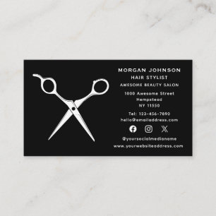 Friseur Beautician Visitenkarte