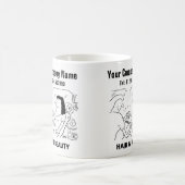 Friseur & Beauty Salon Cartoon Tasse (Mittel)