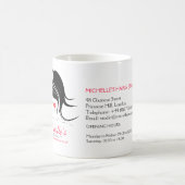 Friseur & Beauty Salon Firmenmarke Kaffeetasse (Mittel)