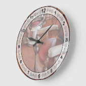 Friseur - Bitte setzen Sie sich. Große Wanduhr (Winkel)