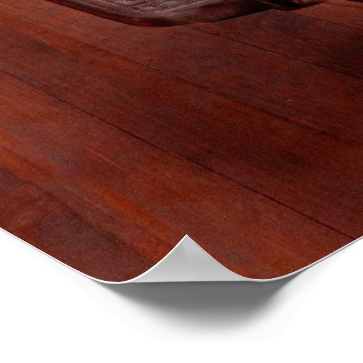 Friseur - Bitte setzen Sie sich. Poster (Ecke)