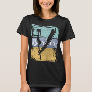 Friseur Coiffeur T-Shirt - Vintage Retro Rasierer