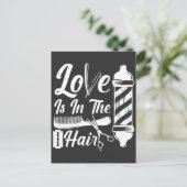 Friseur Cosmetology Abschluss Barber Salon Postkarte (Stehend Vorderseite)