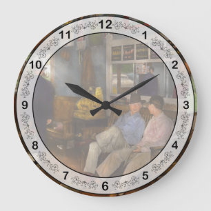 Friseur - Cowboy-Geschichten 1939 Große Wanduhr