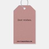 Friseur Custom Monogram Vielen Dank Geschenkanhänger (Rückseite)