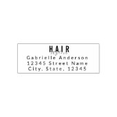 Friseur Custom Rücksendeadresse Elegant Permastempel (Design)
