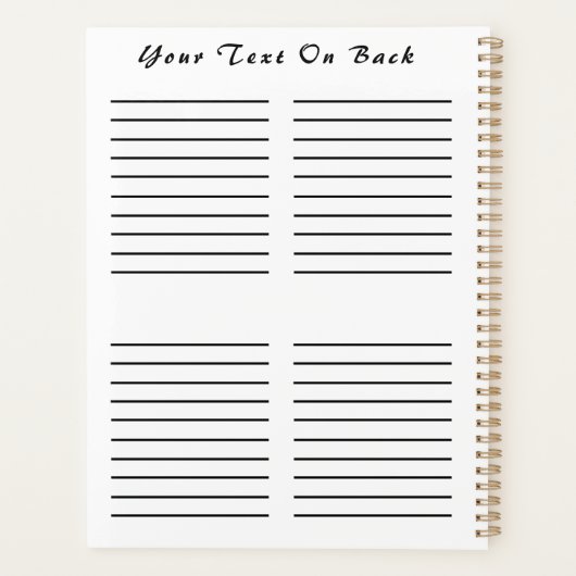 Friseur Daily Planner HAMbyWG Planer (Rückseite)