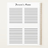 Friseur Daily Planner HAMbyWG Planer (Rückseite)