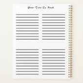 Friseur Daily Planner HAMbyWG Planer (Rückseite)