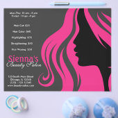 Friseur (Deep Pink) Flyer (Einzeln)