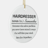 Friseur Definition Keramik Ornament (Rechts)