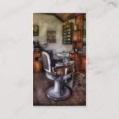 Friseur - der Frisierstuhl Visitenkarte (Rückseite)