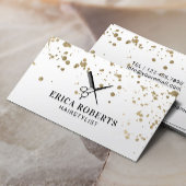 Friseur der Hair Stylist Moderne Gold Spritzers Visitenkarte