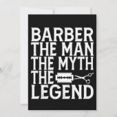Friseur Der Mann 2024 Einladung (Vorderseite)