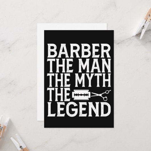 Friseur Der Mann 2024 Einladung (Vorderseite/Rückseite Beispiel)