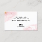 Friseur der Sterne Modernes Aquädukt Salon Visitenkarte (Rückseite)