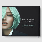 Friseur der Treppe Modernes Quizbuch Gästebuch (Rückseite)