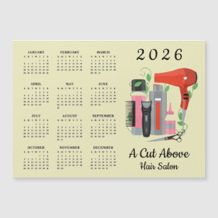 Friseur-Design 2026 Kalender Magnetkarte