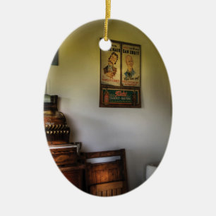 Friseur - Die Registrierkasse Keramik Ornament