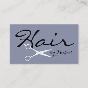 Friseur Eleganter kühler grauer Hintergrund Visitenkarte