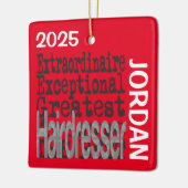 Friseur Extraordinaire CUSTOM Keramikornament (Links)