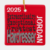 Friseur Extraordinaire CUSTOM Keramikornament (Vorderseite)