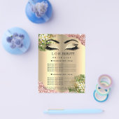 Friseur Eyelashes Makeup Studio Preisliste1 Flyer (Einzeln)