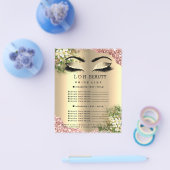 Friseur Eyelashes Makeup Studio Preisliste1 Flyer (Einzeln)