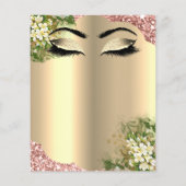 Friseur Eyelashes Makeup Studio Preisliste Flyer (Hinten)