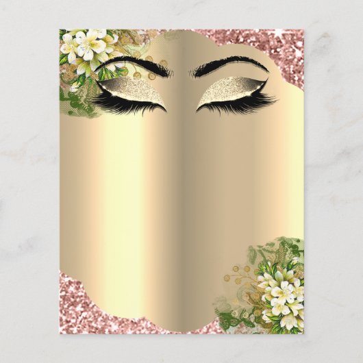 Friseur Eyelashes Makeup Studio Preisliste Flyer (Vorne)