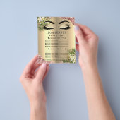 Friseur Eyelashes Makeup Studio Preisliste Flyer (Gruppe)