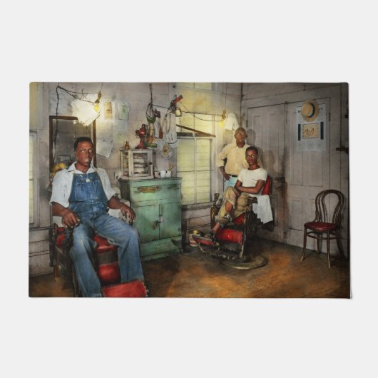 Friseur - Familienbetrieb 1942 Fußmatte (Vorderseite)