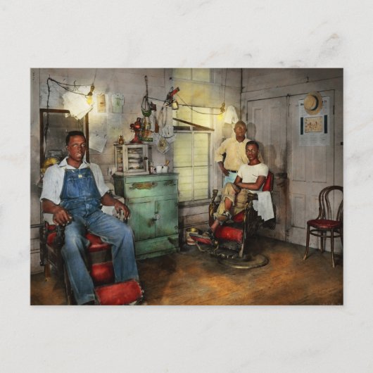 Friseur - Familienbetrieb 1942 Postkarte (Vorderseite)