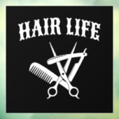 Friseur Fensteraufkleber (Blatt 3)