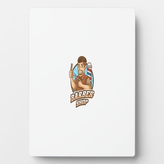 Friseur Fotoplatte (Vorderseite)