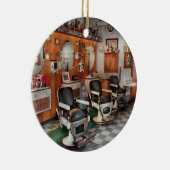 Friseur - Frenchtown Friseure Keramik Ornament (Rechts)