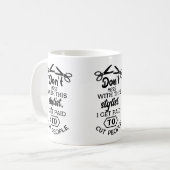 Friseur, Friseur, Beautician Kaffeetasse (Vorderseite Links)