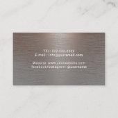 Friseur-Friseur-Clipper und Scheren-Kupfer Visitenkarte (Rückseite)