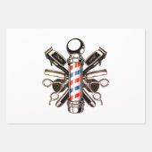 Friseur, Friseur, Friseur, Friseur Geschenkpapier Set (Vorderseite 2)
