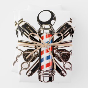 Friseur, Friseur, Friseur, Friseur Geschenkpapier Set