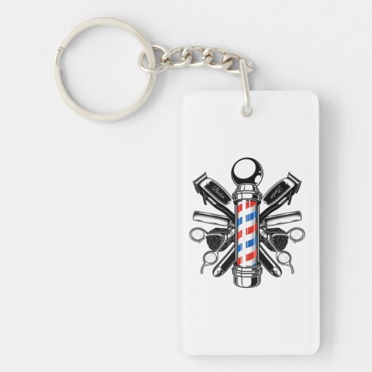 Friseur, Friseur, Friseur, Friseur Schlüsselanhänger (Vorderseite)