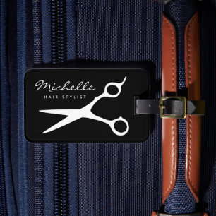 Friseur-Friseur-Friseur-Reisen für Individuelle Na Gepäckanhänger