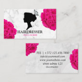 Friseur Friseur Salon Schönheitssalon Visitenkarte (Vorne/Hinten)