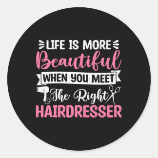 Friseur-Friseur-Stylist Barber Experte Runder Aufkleber