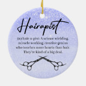 Friseur, Friseur, Weihnachtsschmuck (Hinten)