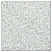 Friseur Friseursalon Fabric Schere Grau Stoff (Muster)